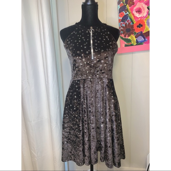 Justice Other - Sold! BNWT JUSTICE 14P velvet dressMoon and Stars